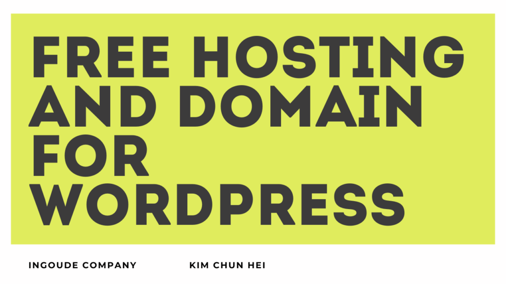 Free Hosting and Domain for WordPress